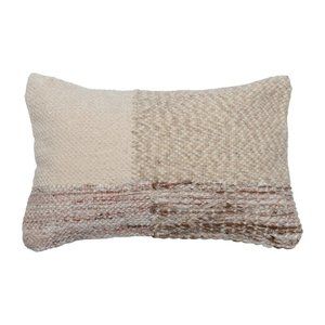14-1/2"L x 9"W Woven Cotton Pillow